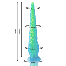 EPIC - SCYLLA FLUORESZIERENDER DÜNNER TENTAKEL-DILDO, GROSSE GRÖSSE