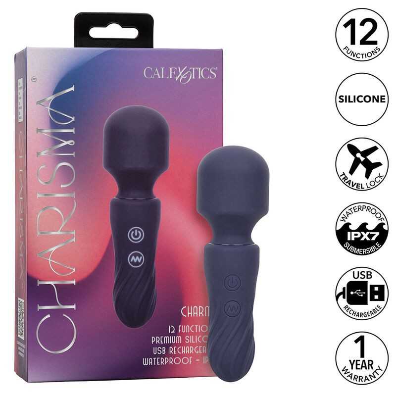 CALEXOTICS - CHARISMA CHARM MASSAGER 12 FUNÇÕES ROXO CALEXOTICS - CHARISMA CHARM MASSAGER 12 FUNÇÕES ROXO