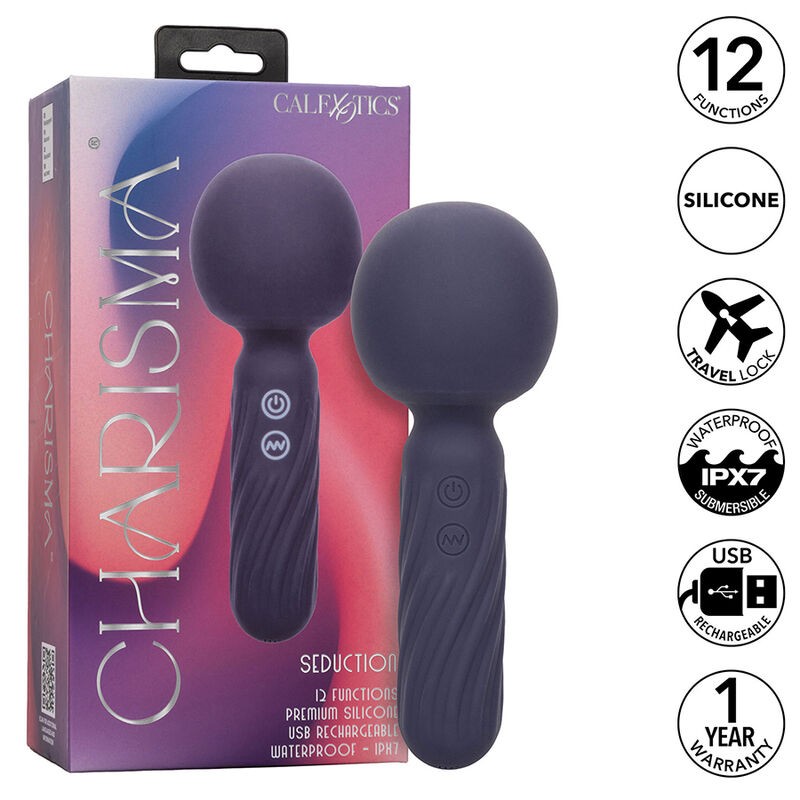 CALEXOTICS - CHARISMA SEDUCTION MASSEUR 12 FONCTIONS 17,75 CM X