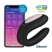 SATISFYER DOUBLE JOY CON APP SCHWARZ