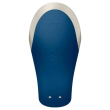 SATISFYER - DOUBLE LOVE LUXURY PARTNER VIBRATOR BLAU