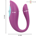 INTENSE - ANNIE VIBRADOR EM FORMA DE U E ESTIMULADOR ROXO