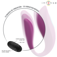 INTENSE - ANNIE U-SHAPED VIBRATOR AND STIMULATOR PURPLE REMOTE CONTROL