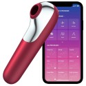 SATISFYER - VIBRATEUR ET ASPIRATION DUAL LOVE AVEC AIR PULSÉ