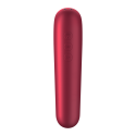 SATISFYER - DUAL LOVE VIBRATOR UND SAUGER MIT PULSIERTER LUFT ROT