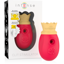 INTENSE - CLIT STIMULATOR 10 LICKING AND SUCTION FREQUENCIES - RED