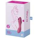 SATISFYER - VIBRADOR DE PULSO DE AR CURVY TRINITY 3 VERMELHO