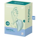 SATISFYER PEARL DIVER AIR PULSE STIMULATOR VIBRATOR - GREEN