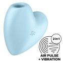 ESTIMULADOR E VIBRADOR CARDÍACO SATISFYER BONITO - AZUL