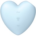 SATISFYER CUTIE HEART AIR PULSE STIMULATOR VIBRATOR - BLUE