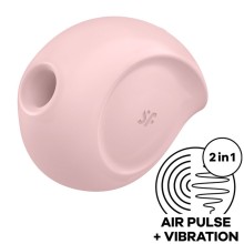 SATISFYER SUGAR RUSH AIR PULSE STIMULATOR VIBRATOR - PINK