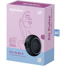 SATISFYER - PRO TO GO 3 ESTIMULADOR E VIBRADOR DE PULSO DE AR