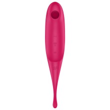 SATISFYER - STIMULATEUR ET VIBRATEUR TWIRLING PRO AIR PULSE BLEU