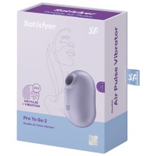 SATISFYER - PRO TO GO 2 DOPPELTER LUFTPULSSTIMULATOR VIBRATOR GRÜN