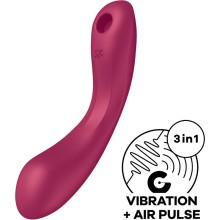 SATISFYER - CURVE TRINITY 1 AIR PULSE VIBRATION GREY