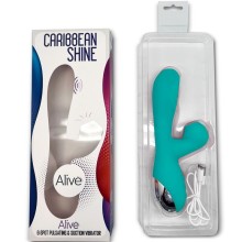 ALIVE - CARIBBEAN SHINE VIBRATOR SUCKER BLUE