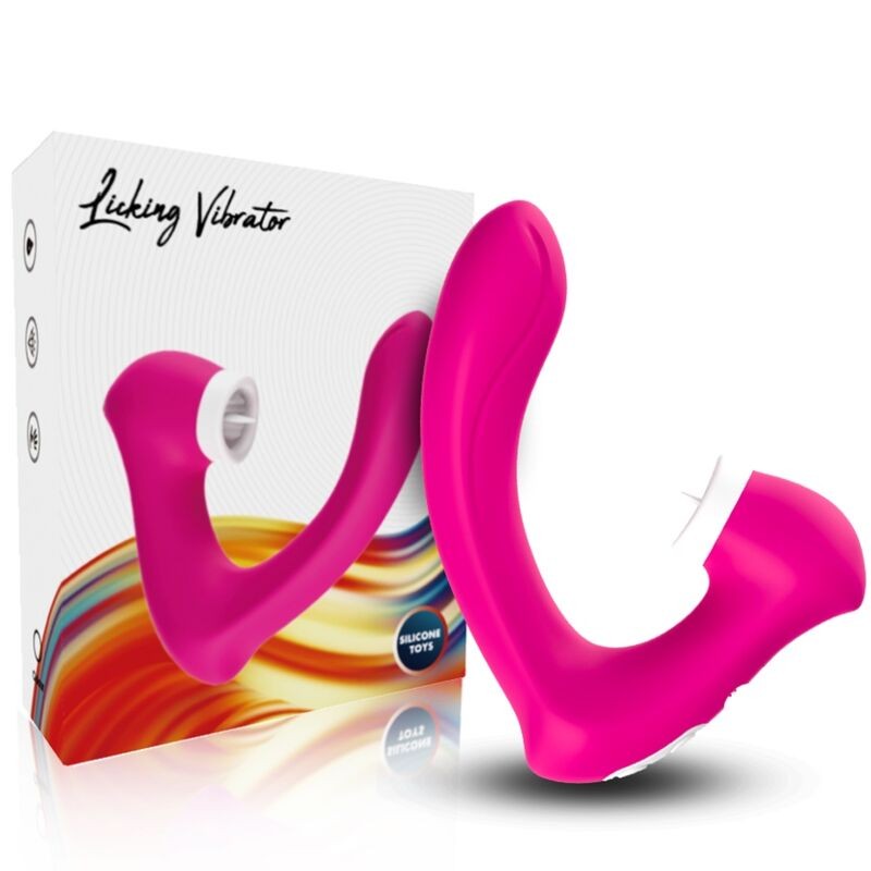 ARMONY - SECRETKISS LICKING VIBRATING CLIT VIBRATOR CURVED FUCHSIA