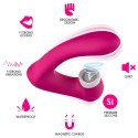 ARMONY - SECRETKISS LICKING VIBRATING CLIT VIBRATOR CURVED FUCHSIA