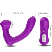 ARMONY - SECRETKISS LICKING VIBRATING CLIT VIBRATOR CURVED PURPLE