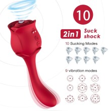 ARMONY - ROSELOVER LICKING VIBRATING CLIT STIMULATOR RED