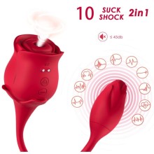 ARMONY - ROSE LICKING VIBRATING DE CLIT VIBRATOR 10 MODES RED