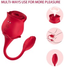 ARMONY - ROSE LICKING VIBRATING DE CLIT VIBRATOR 10 MODES RED