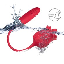 ARMONY - ESTIMULADOR E VIBRADOR ROSA COLA VERMELHO