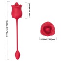 ARMONY - ROSE 2 IN 1 SUCTION STIMULATOR VIBRATOR 10 MODES WITH RED TAIL