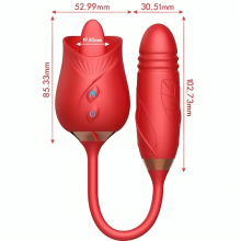 ARMONY - DELIGHT BLUMENVIBRATOR STOßUNG MIT ROTER ZUNGE