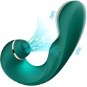 ARMONY - VIBRADOR E SUCKER FLEXÍVEL VERDE