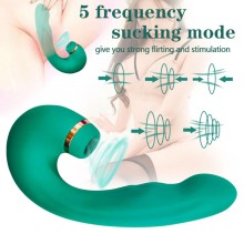 ARMONY - GREEN FLEXIBLE VIBRATOR SUCKER