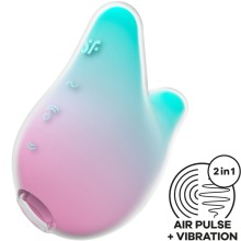 SATISFYER - MERMAID VIBES STIMULATOR VIBRATOR MINT AND PINK