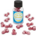 DIABLO PICANTE GLAS MIT 12 ERDBEER-/KIRSCH-BONBONS IN PENISFORM