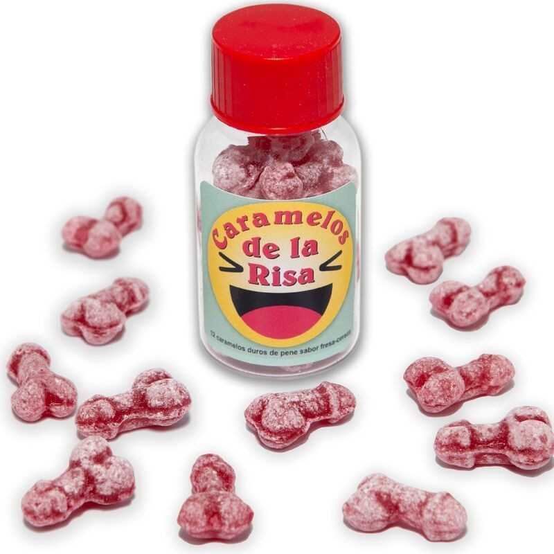 DIABLO PICANTE - 12 PENISFÖRMIGE LACHBONBONS ERDBEERE/KIRSCHE DIABLO PICANTE - 12 PENISFÖRMIGE LACHBONBONS ERDBEERE/KIRSCHE