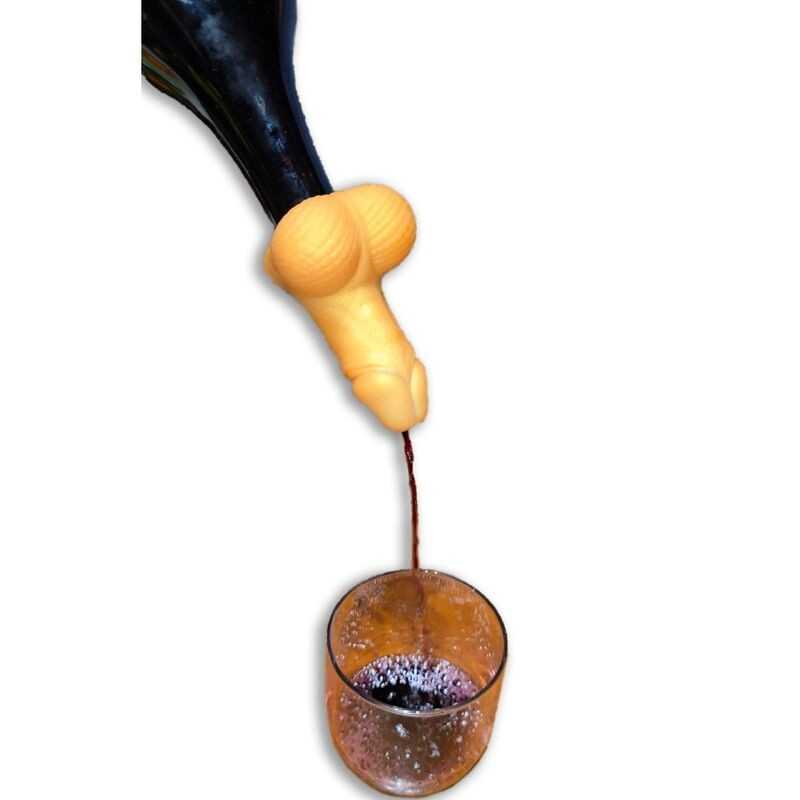 DIABLO PICANTE - DECANTADOR DE VINHO DE PÊNIS DOURADO DIABLO PICANTE - DECANTADOR DE VINHO DE PÊNIS DOURADO