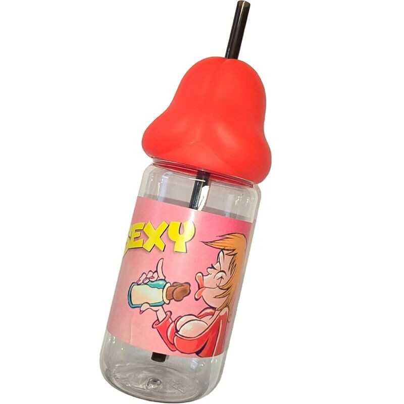 DIABLO PICANTE - BIBERON EN FORME DE PÉNIS 360 ML ROUGE DIABLO PICANTE - BIBERON EN FORME DE PÉNIS 360 ML ROUGE