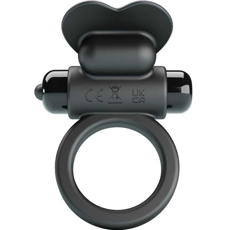 PRETTY LOVE - DEBONAIRE VIBRATING RING RABBIT 10 VIBRATIONS BLACK