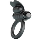 PRETTY LOVE - DEBONAIRE VIBRATING RING RABBIT 10 VIBRATIONS BLACK