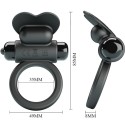 PRETTY LOVE - DEBONAIRE VIBRATING RING RABBIT 10 VIBRATIONS BLACK