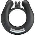 PRETTY LOVE - DAHLIA VIBRATING RING + CLITORIS STIMULATOR 12 VIBRATIONS BLACK