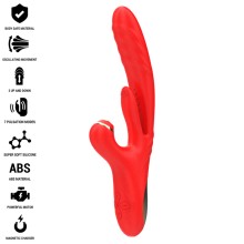 INTENSE - ROSALIA MULTIFUNCTION VIBRATOR 3 IN 1 RED