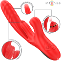 INTENSE - ROSALIA MULTIFUNCIONAL VIBRADOR 3 EM 1 VERMELHO