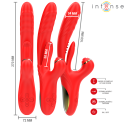 INTENSE - ROSALIA MULTIFUNCIONAL VIBRADOR 3 EM 1 VERMELHO