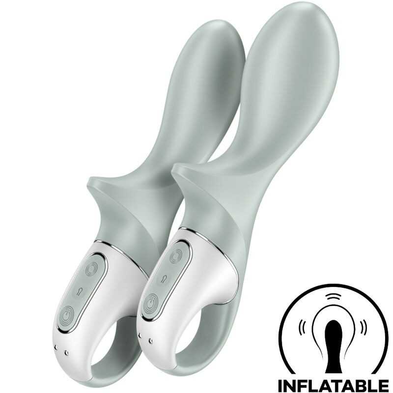 SATISFYER - AIR PUMP BOOTY 3 AUFBLASBARER ANALVIBRATOR GRAUGRÜN