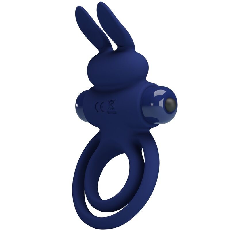 PRETTY LOVE - DAREY DOUBLE VIBRATING RING RABBIT BLUE