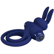 PRETTY LOVE - DAREY DOUBLE VIBRATING RING RABBIT BLUE