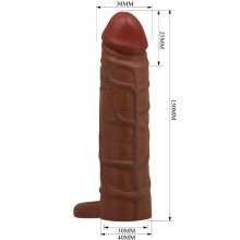 PRETTY LOVE - MANCHON DE PÉNIS KAILE AVEC EXTENSION DE 2,5 CM
