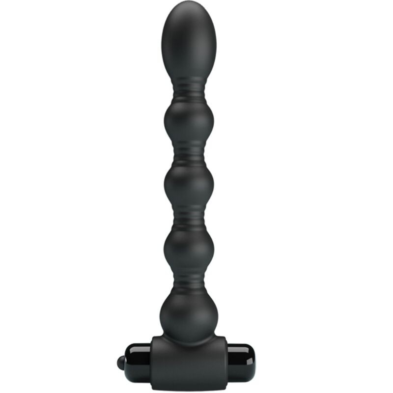 PRETTY LOVE - LYNN SILICONE ANAL PLUG 10 VIBRAZIONI NERO