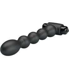 PRETTY LOVE - LYNN SILICONE ANAL PLUG 10 VIBRATIONS BLACK