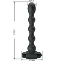 PRETTY LOVE - LYNN SILICONE ANAL PLUG 10 VIBRAZIONI NERO